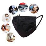 Wecolor Black Disposable 3-Ply Face Masks