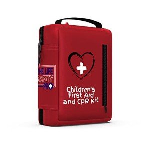 Kids Portable First Aid Kit with CPR Shield