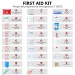 116-Piece First Aid Kit for Home and Travel