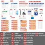 L&L 99-Piece Mini Waterproof First Aid Kit