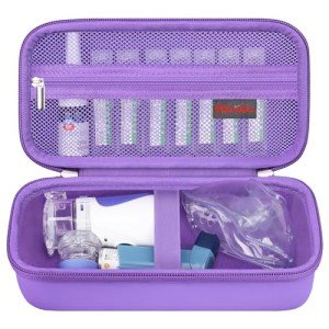 Purple Carrying Case for Portable Nebulizer Inhaler