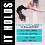 IT Holds Roll On Body Adhesive, Sweat Resistant, for Oily and Dry Skin, Clear & Non-Toxic- 2.0 Ounce Made in USA