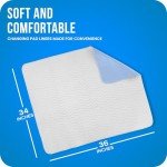Washable Waterproof Bed Pads - 34" x 36" (4 Pack)