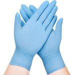 Blue Disposable Nitrile Exam Gloves, 100-Count