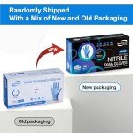 Blue Disposable Nitrile Exam Gloves, 100-Count