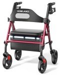 Foldable Rollator Walker with Seat for Seniors