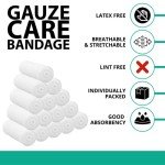 D&H 24 Pack Gauze Bandage Rolls - 2"x4.1 Yards