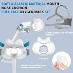 CPAP Full Face Mask with Headgear and Accessories