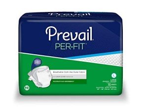 Prevail Per-Fit Disposable Adult Briefs, Large, 72 Count