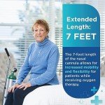 7 Foot Lightweight Oxygen Nasal Cannula - 5 Pack