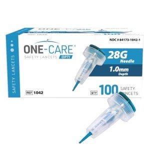 Opti Safety Lancets 28G, 100 Count