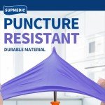 Supmedic Purple Nitrile Exam Gloves, Box of 100