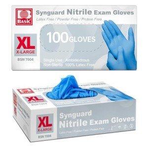 Blue Nitrile Exam Gloves – 100 Pack X-Large