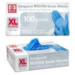 Blue Nitrile Exam Gloves – 100 Pack X-Large
