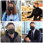 100 Pack Black Disposable 3-Layer Face Masks