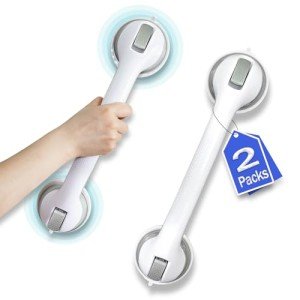 2 Pack Shower Grab Bars for Seniors 16 Inch