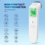 No-Touch Thermometer for Adults and Kids, Accurate Digital Baby Thermometer, FSA HSA Eligible, Fever Alarm & Silent Mode, 2 in 1 Forehead & Object Thermometer