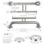 Brushed Nickel 2-in-1 Grab Bar with Paper Holder