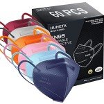 HUHETA KN95 60-Pack Breathable Face Masks
