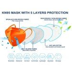 HUHETA KN95 60-Pack Breathable Face Masks