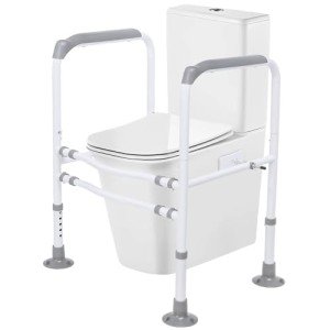 Adjustable Toilet Safety Rails for Seniors and Disabled