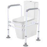 Adjustable Toilet Safety Rails for Seniors and Disabled