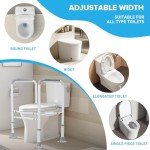 Adjustable Toilet Safety Rails for Seniors and Disabled