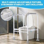 Adjustable Toilet Safety Rails for Seniors and Disabled