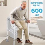 Adjustable Toilet Safety Rails for Seniors and Disabled