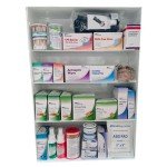 UniShield Large 4-Shelf Metal First Aid Cabinet