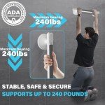 Suction Grab Bars for Bathtubs and Showers - 2 Pack