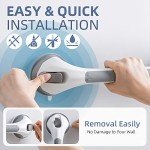 Heavy Duty Suction Grab Bars for Bathrooms – 2 Pack
