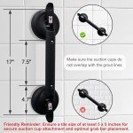 Heavy Duty Suction Grab Bar for Bathroom Safety