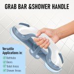 Bathroom Grab Bars with Suction Cups, 2 Pack