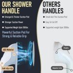 Bathroom Grab Bars with Suction Cups, 2 Pack