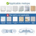 Bathroom Grab Bars with Suction Cups, 2 Pack