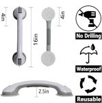 2 Pack 16" Heavy Duty Shower Grab Bars