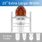 Raised Toilet Seat with Handles for Seniors