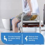 Raised Toilet Seat with Handles for Seniors