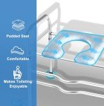 Raised Toilet Seat with Handles for Seniors