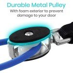 Vive Shoulder Pulley for Physical Therapy - Rotator Cuff Pain Pulley System - Over Door Rehab Exerciser - With Durable Metal Pulley & Comfortable Padded Handles (FSA/HSA Approved)