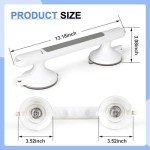 2-Pack Suction Grab Bars for Seniors’ Safety