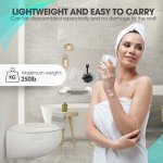 12-Inch Suction Cup Shower Grab Bars - 2 Pack