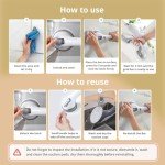 Suction Grab Bars for Safe Showers and Baths