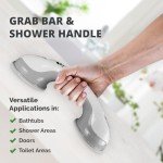 Suction Grab Bars for Safe Showers and Baths