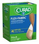 Curad Flex Fabric Adhesive Bandages, 3/4" x 3