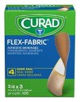 Curad Flex Fabric Adhesive Bandages, 3/4" x 3