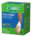 Curad Flex Fabric Adhesive Bandages, 3/4" x 3