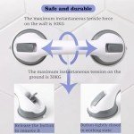 2 Pack Strong Suction Shower Grab Bars