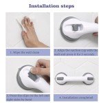 2 Pack Strong Suction Shower Grab Bars